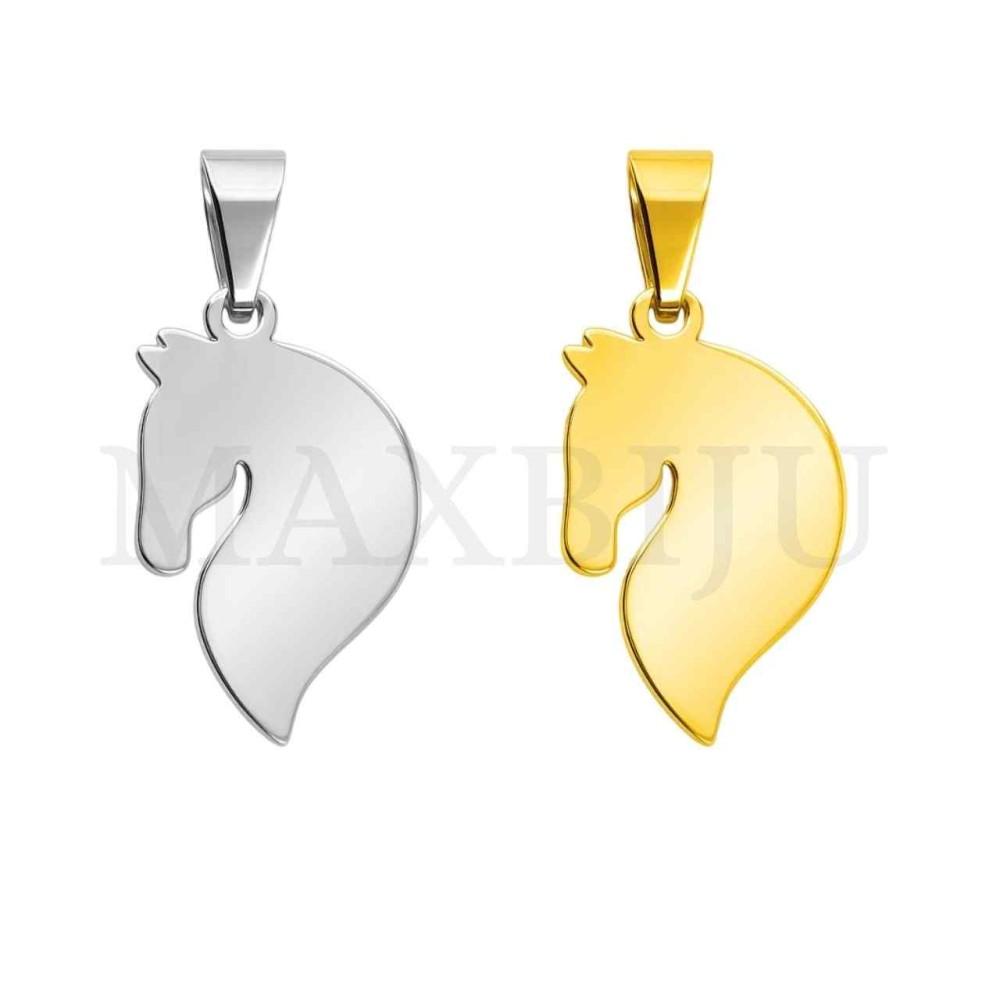 Stainless Steel Horse Pendant 22x15mm