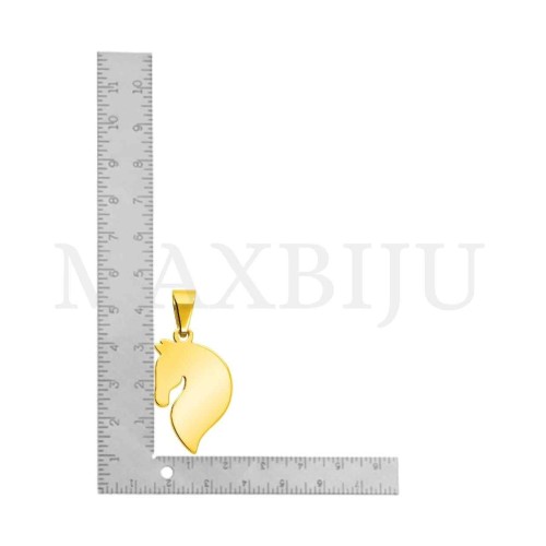 Stainless Steel Horse Pendant 22x15mm