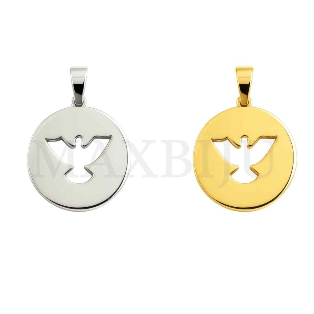 Stainless Steel Dove Pendant 25mm