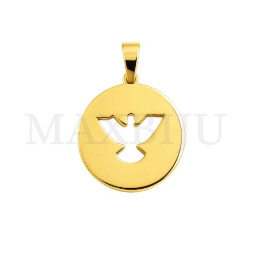 Stainless Steel Dove Pendant 25mm