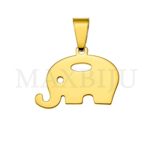 Stainless Steel Elephant Pendant 20x14mm