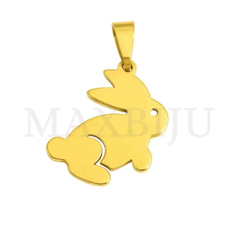 Stainless Steel Bunny Pendant 22x18mm