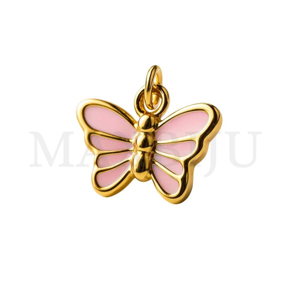 Stainless Steel Butterfly Pendant 13x10mm
