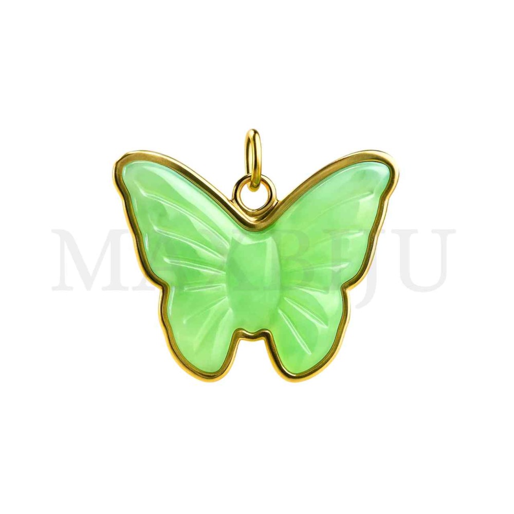 Stainless Steel Butterfly Pendant 35x30mm