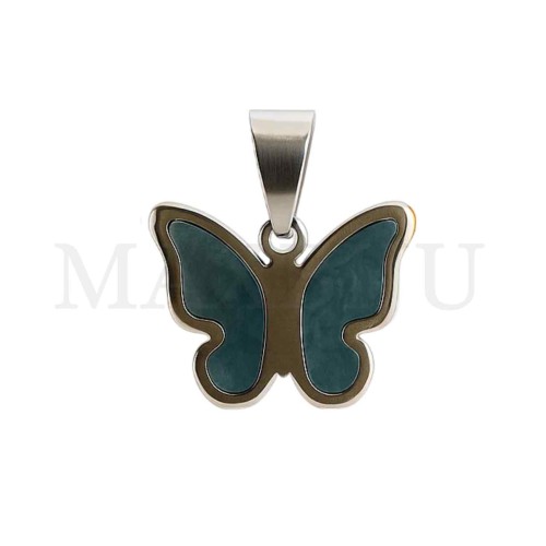 Stainless Steel Butterfly Pendant 28x21mm