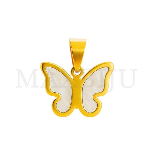 Stainless Steel Butterfly Pendant 28x21mm
