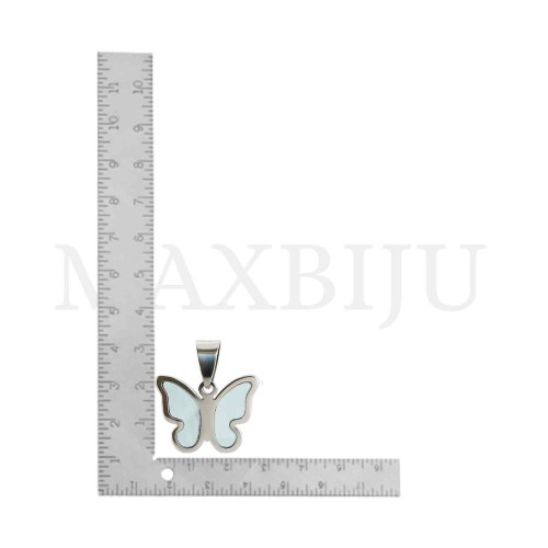 Stainless Steel Butterfly Pendant 28x21mm