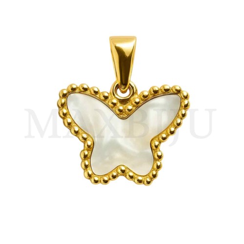 Stainless Steel Butterfly Pendant 20x17mm