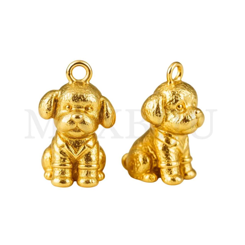 Stainless Steel Dog Pendant 9x15mm