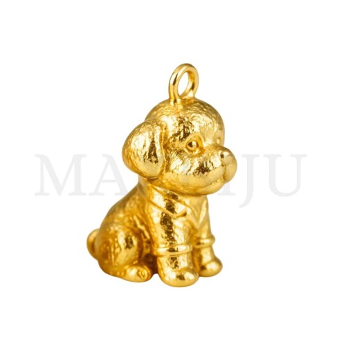 Stainless Steel Dog Pendant 9x15mm