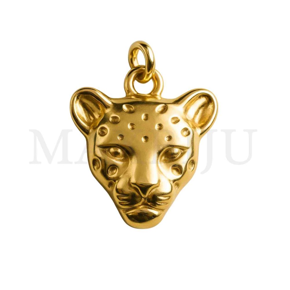Stainless Steel Jaguar Pendant 16x18mm