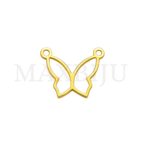 Stainless Steel Butterfly Pendant 16x12mm