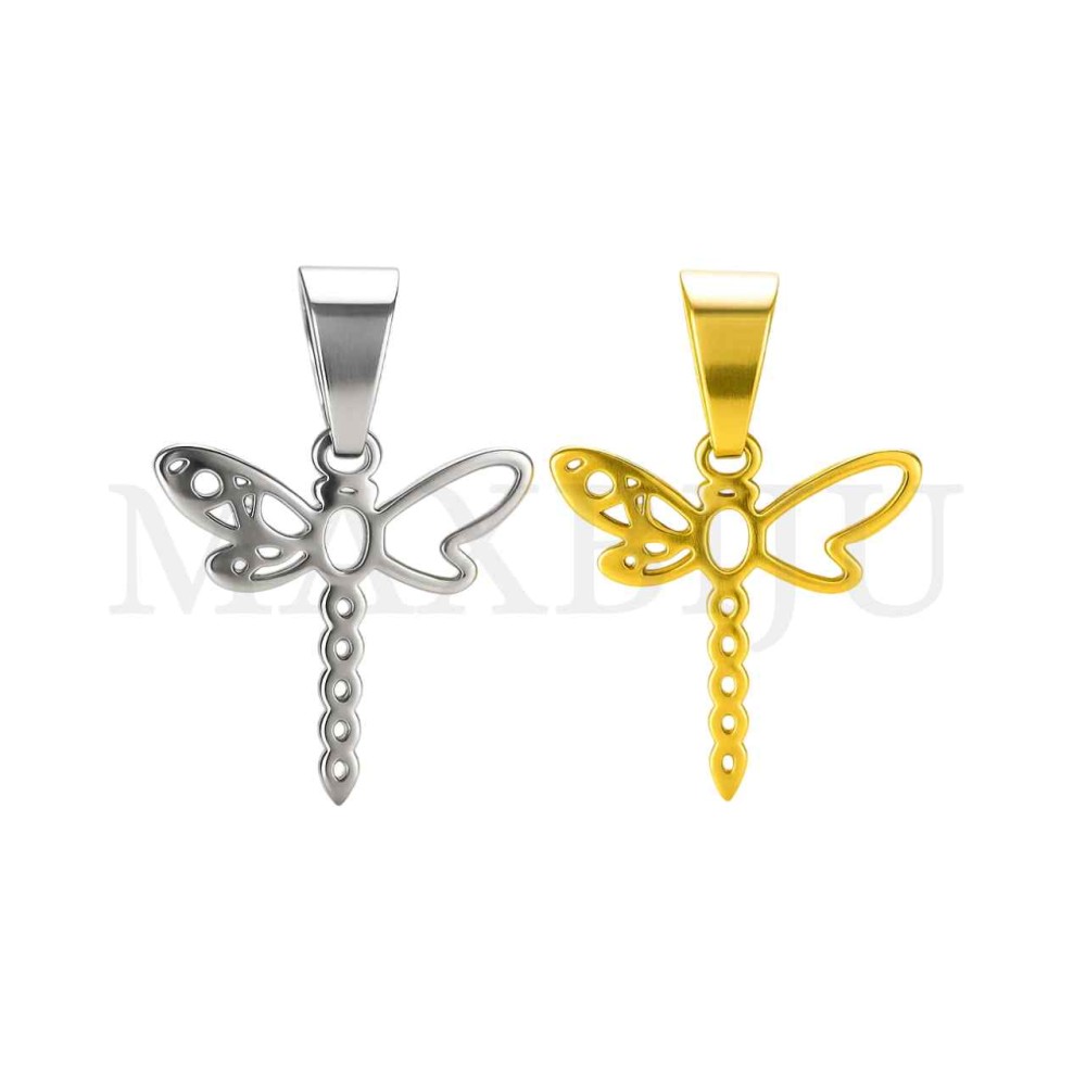 Stainless Steel Moth Pendant 22x22mm