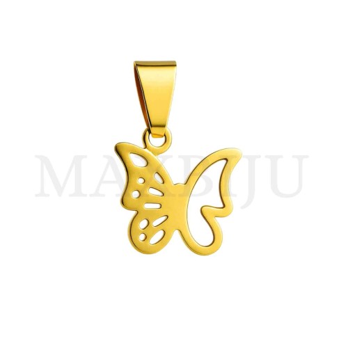 Stainless Steel Butterfly Pendant 22x20mm