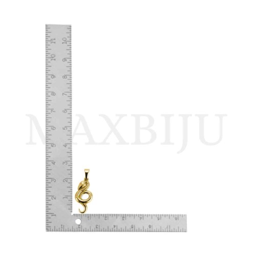 Stainless Steel Snake Pendant 13x28mm