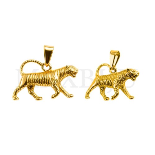 Stainless Steel Tiger Pendant 26x20mm