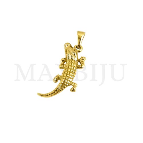 Stainless Steel Aligator Pendant 12x31mm