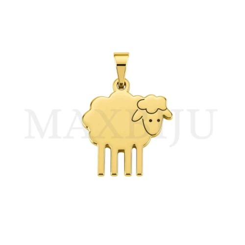 Stainless Steel Sheep Pendant 20x22mm