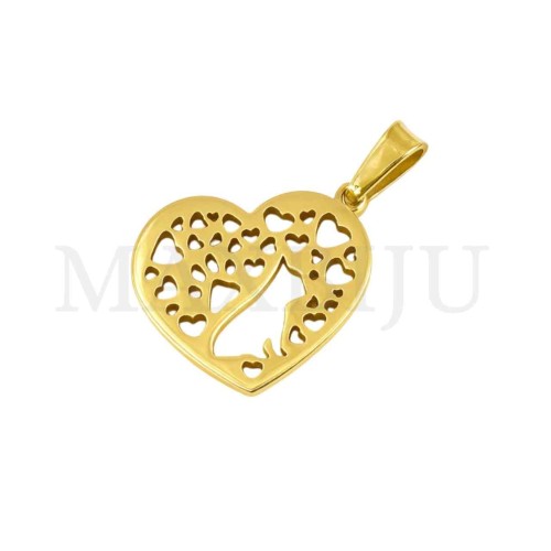 Stainless Steel Heart Pendant 20x19mm