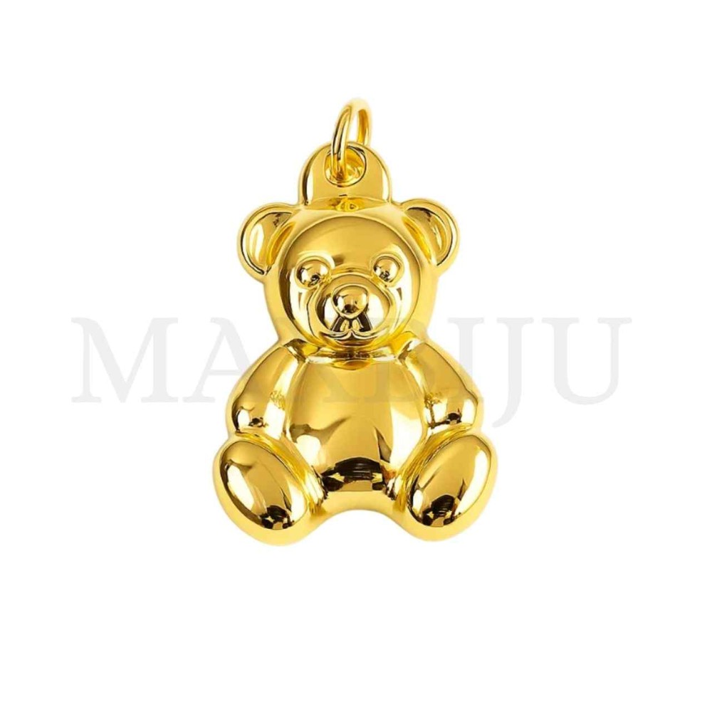 Stainless Steel Teddy Bear Pendant 14x20mm
