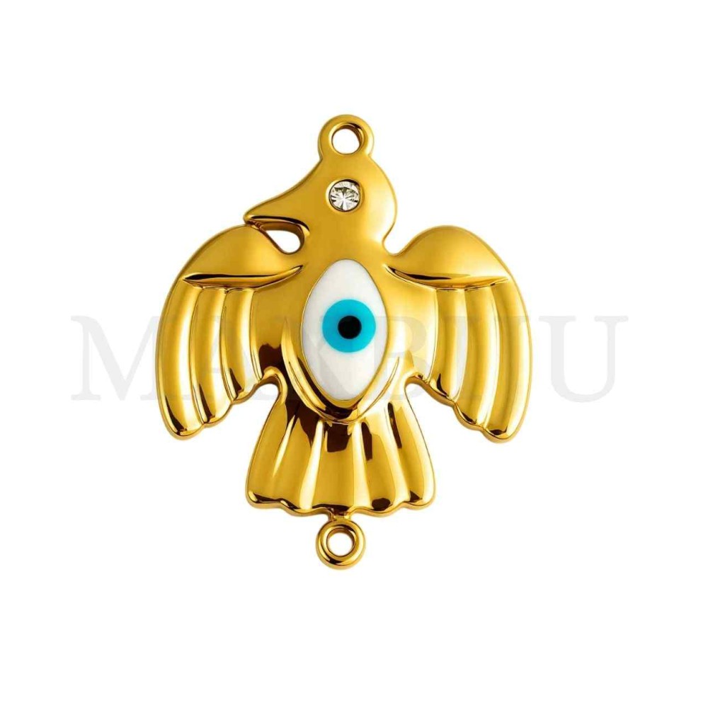 Stainless Steel Bird Pendant 20X25mm