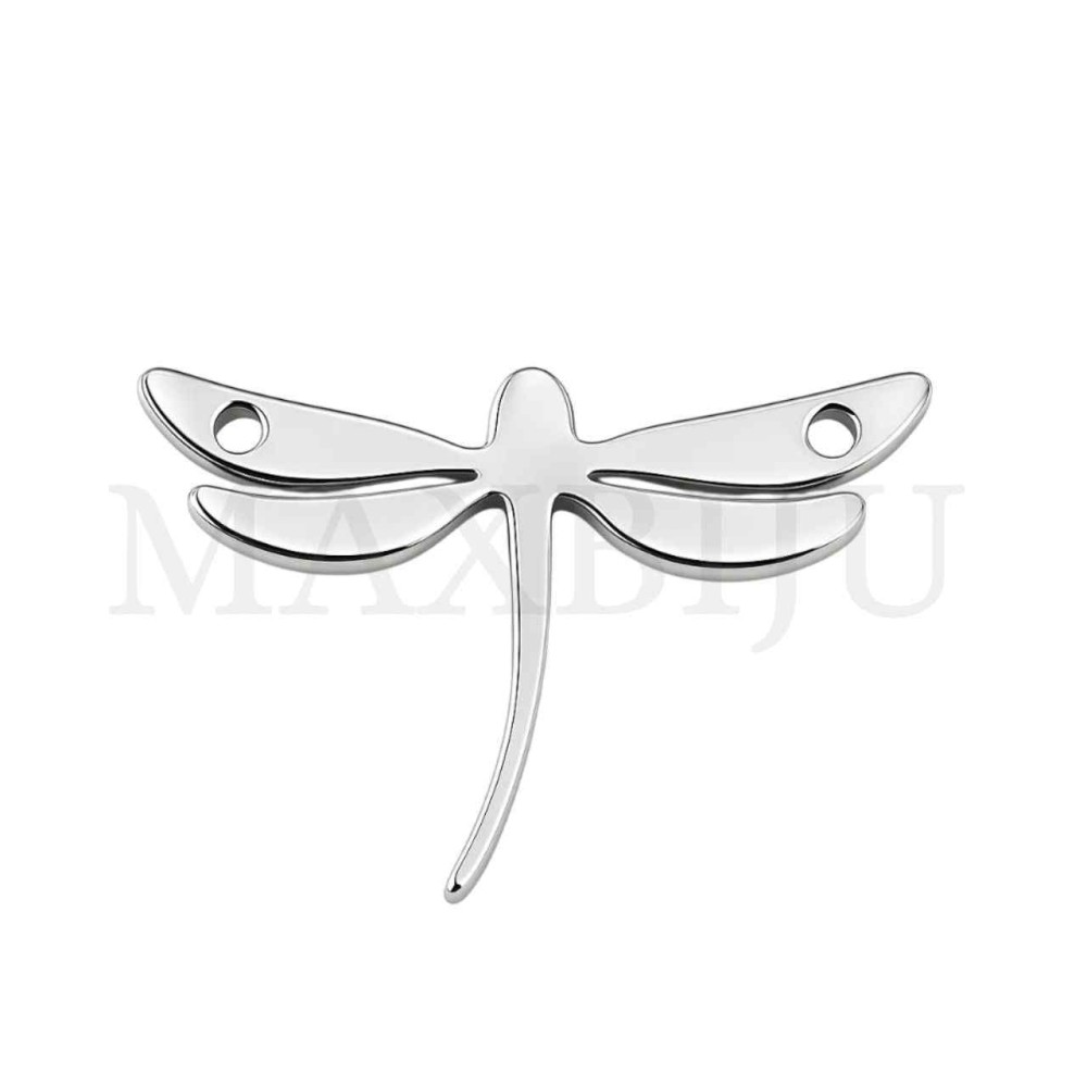 Stainless Steel Moth Pendant 15x10mm