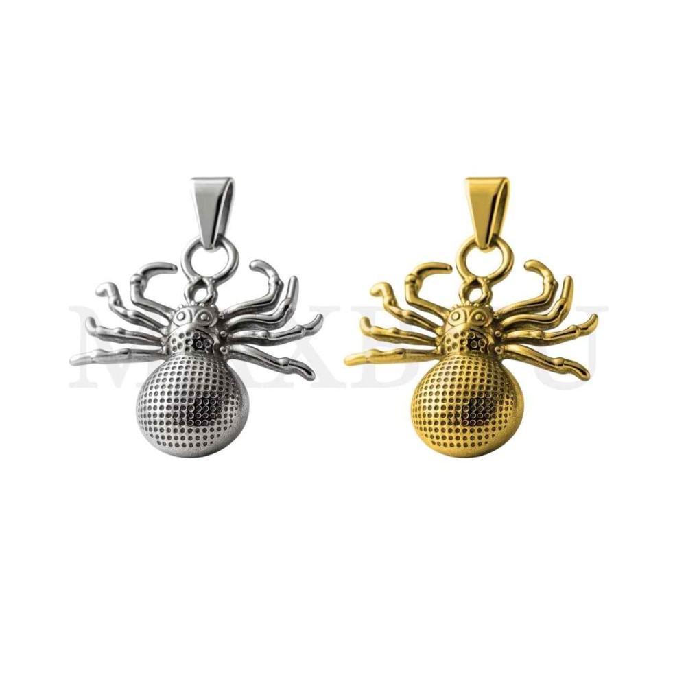 Stainless Steel Spider Pendant 35x35mm