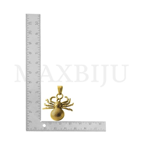 Stainless Steel Spider Pendant 35x35mm