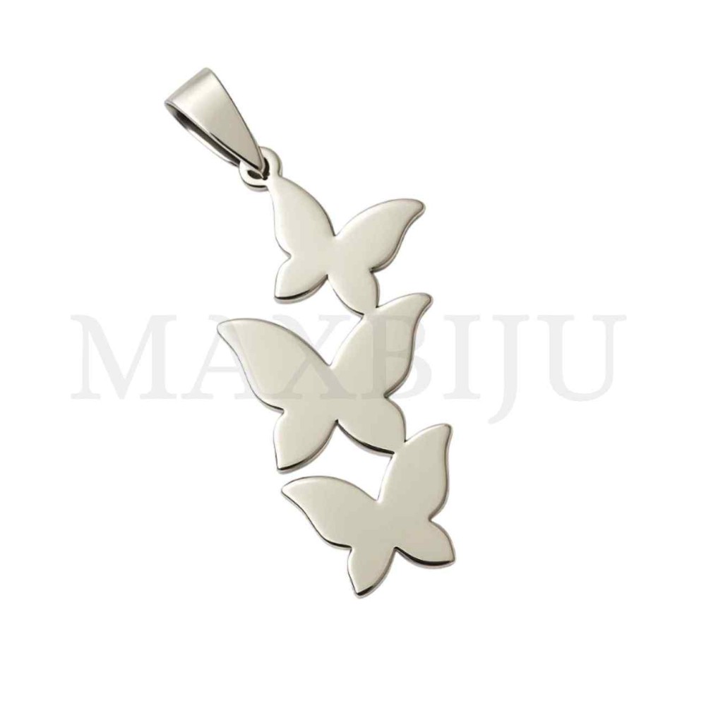 Stainless Steel Butterfly Pendant 16x39mm