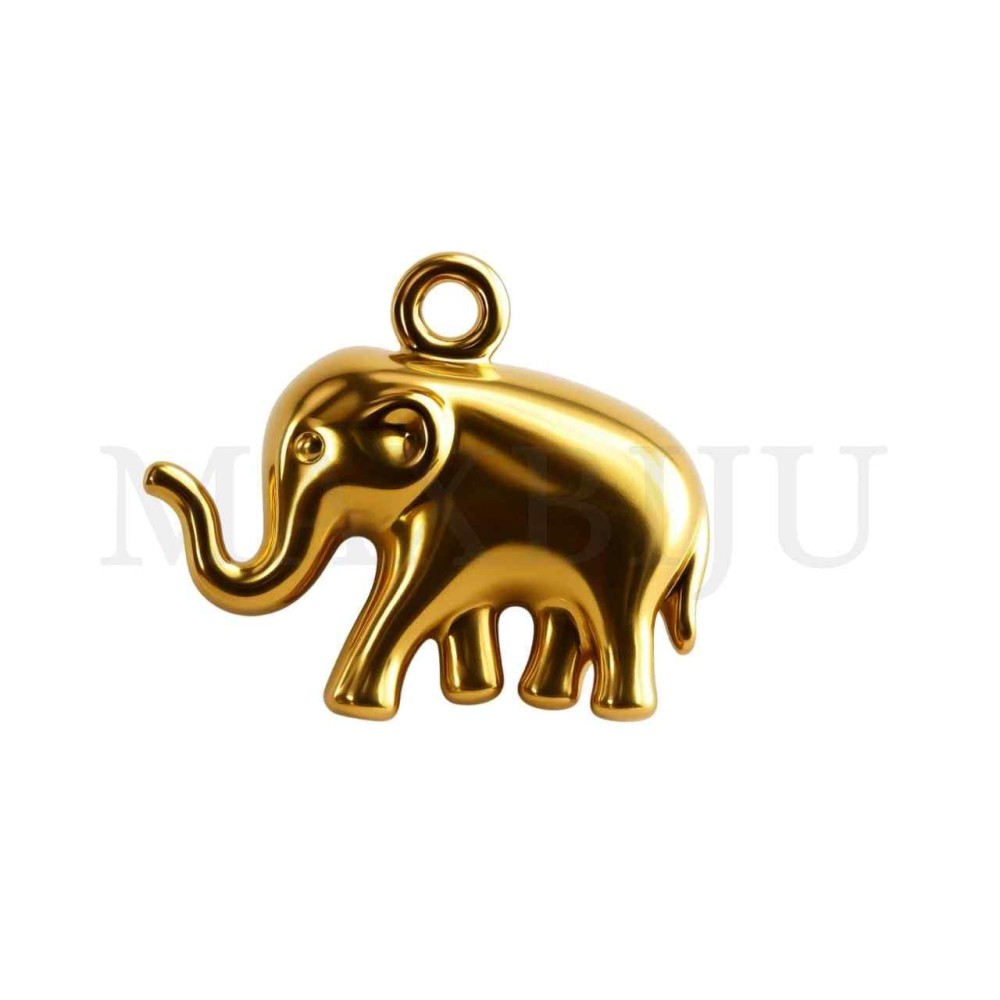 Stainless Steel Elephant 16x15mm