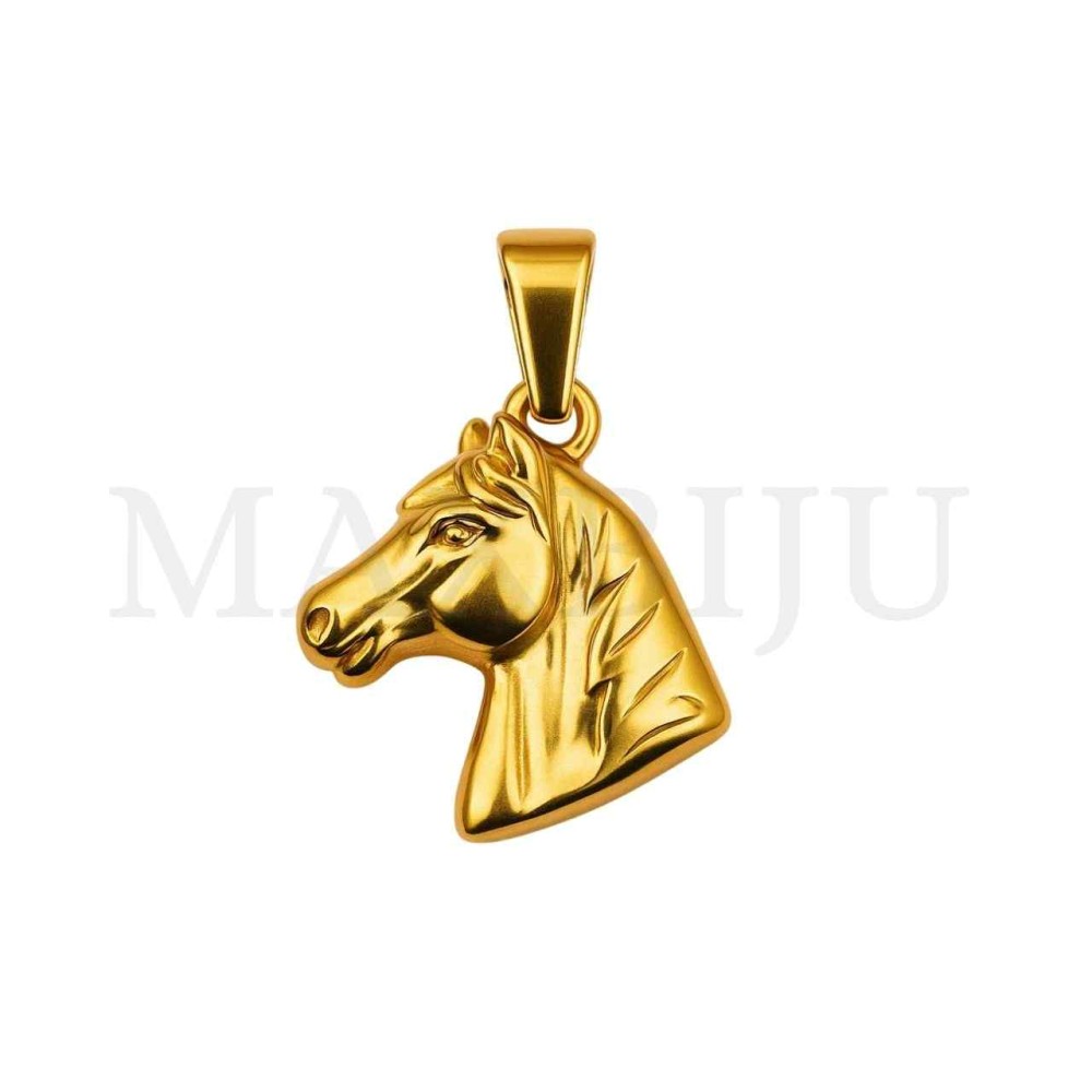 Stainless Steel Horse Pendant 16x20mm
