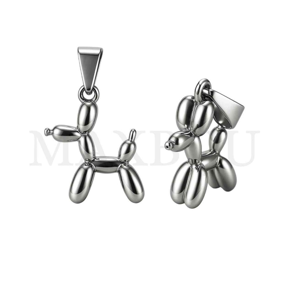 Stainless Steel Dog Pendant 15x20mm