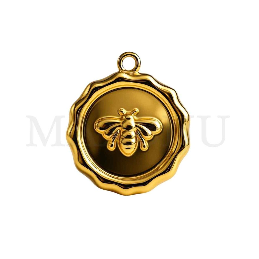 Stainless Steel Bee Pendant 15mm
