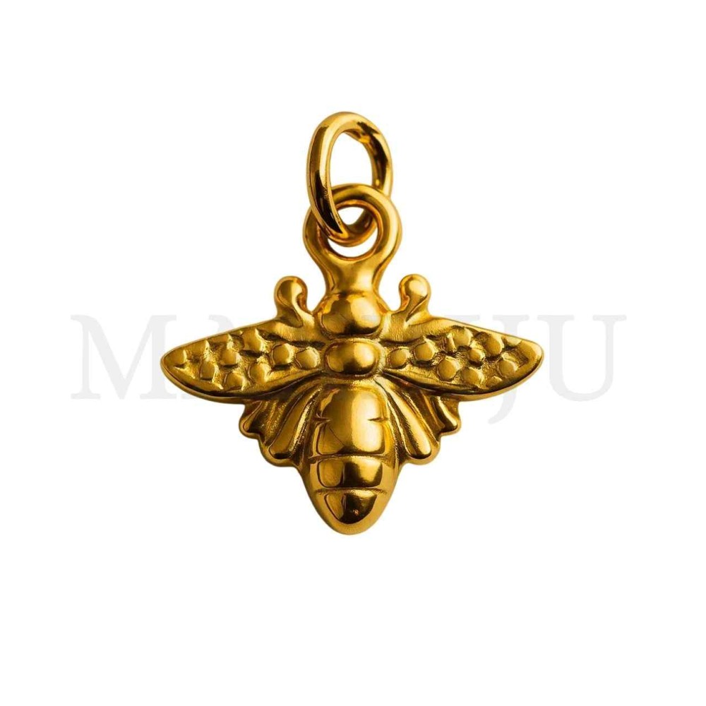 Stainless Steel Bee Pendant 12x10mm