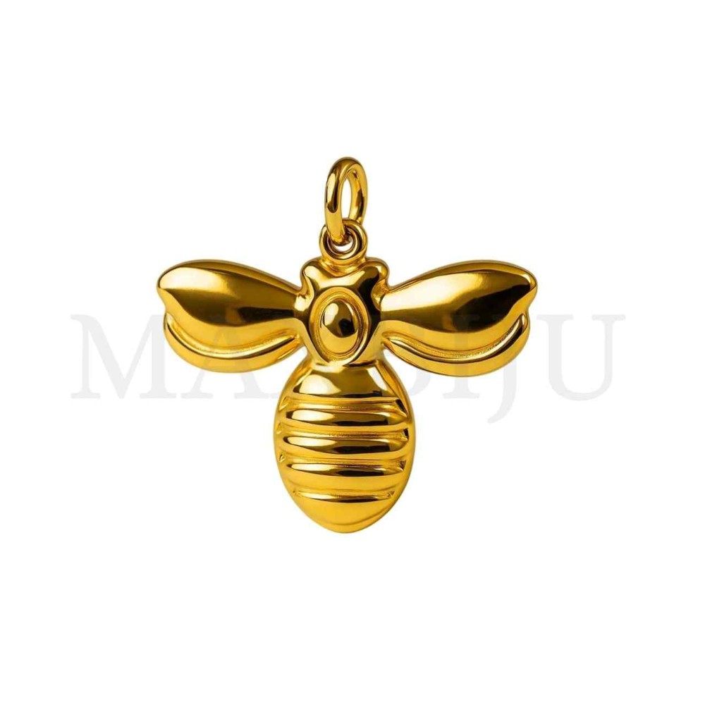 Stainless Steel Bee Pendant 14x16mm