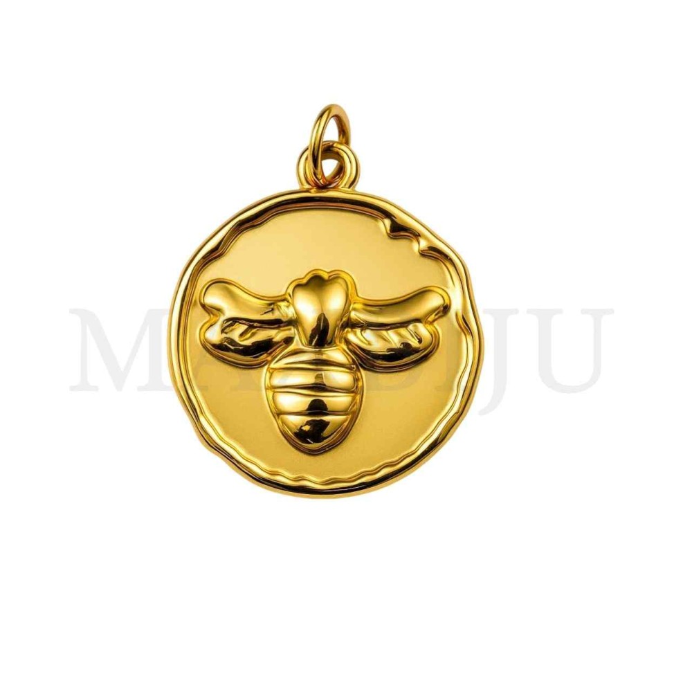 Stainless Steel Bee Pendant 16x19mm