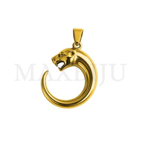 Stainless Steel Tiger Pendant 27x35mm