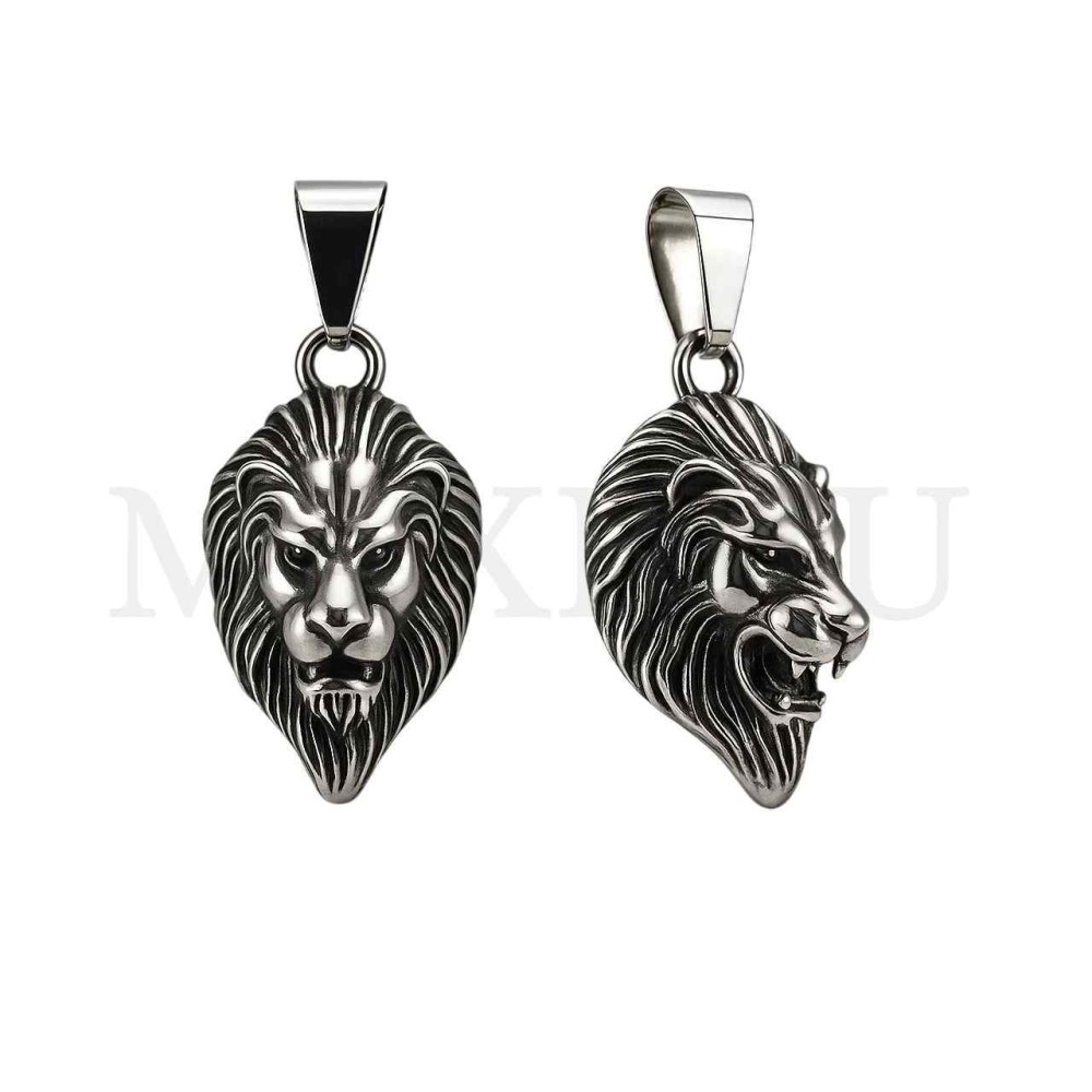 Stainless Steel Lion Pendant 25x45mm