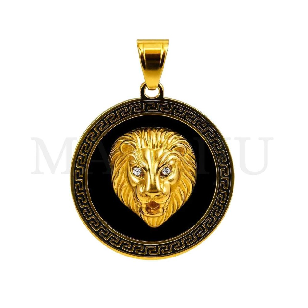 Stainless Steel Lion Pendant 38mm