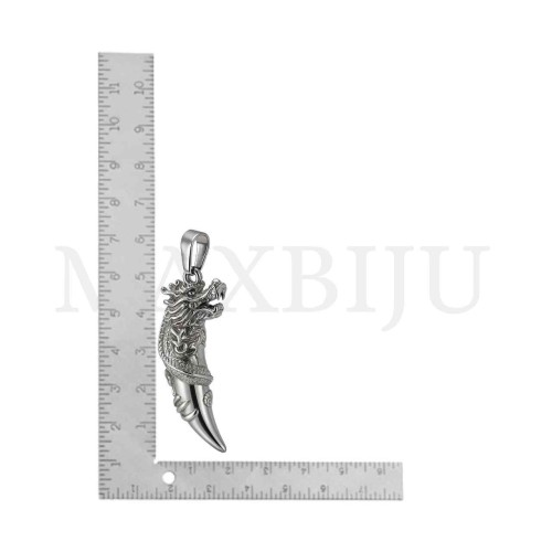 Stainless Steel Dragon Pendant 20x55mm