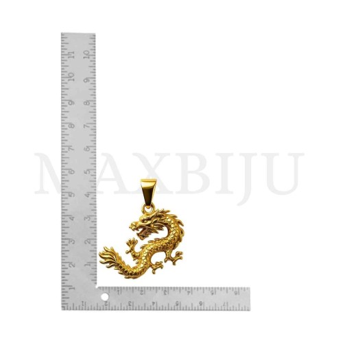 Stainless Steel Dragon Pendant 40x30mm