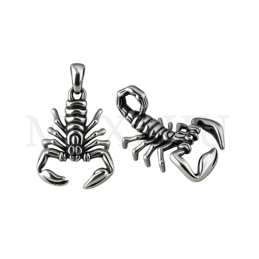 Stainless Steel Scorpion Pendant 33x50mm