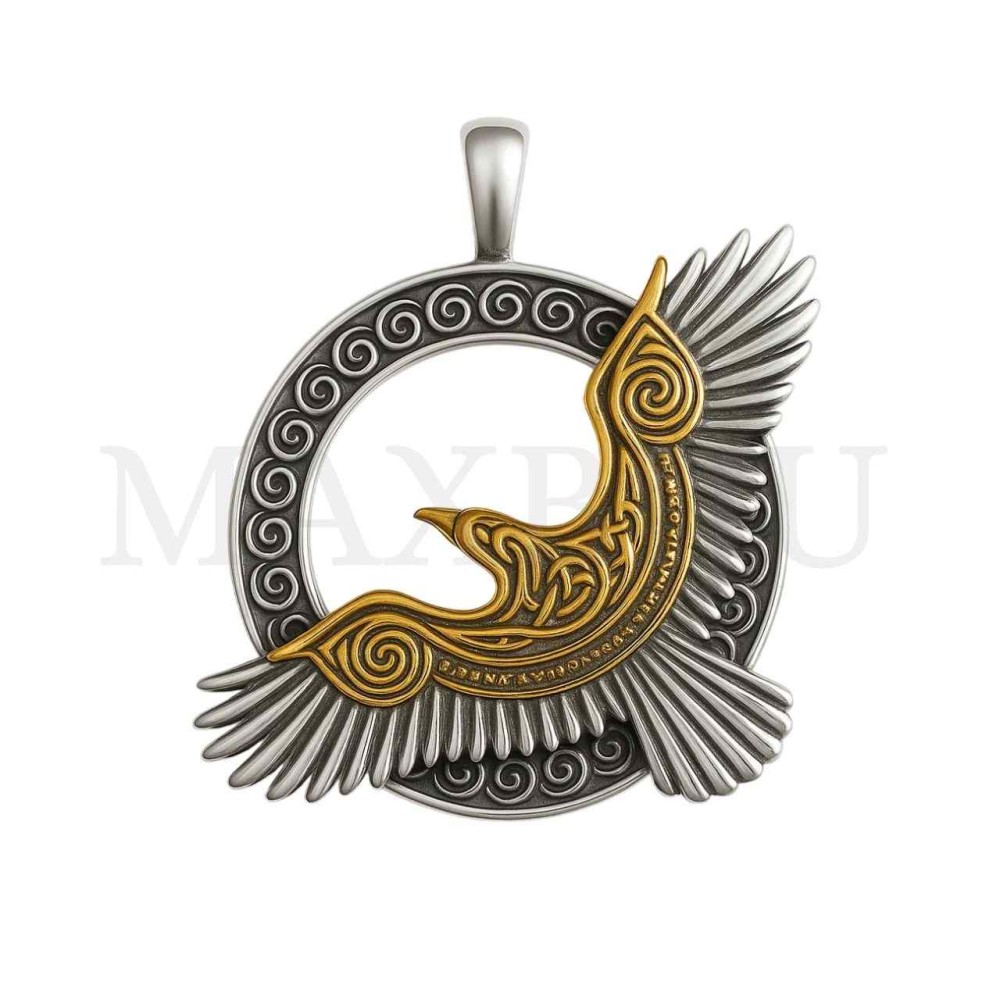 Stainless Steel Eagle Pendant 51x49mm