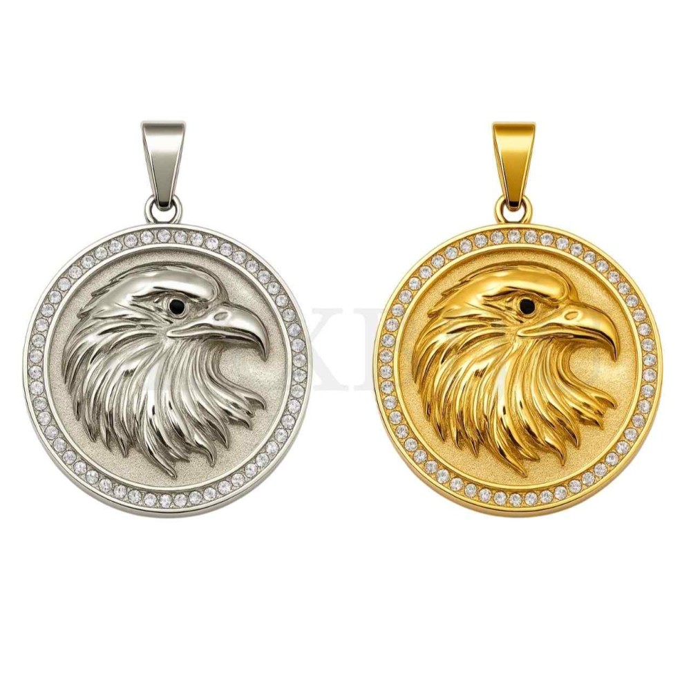 Stainless Steel Eagle Pendant 49mm