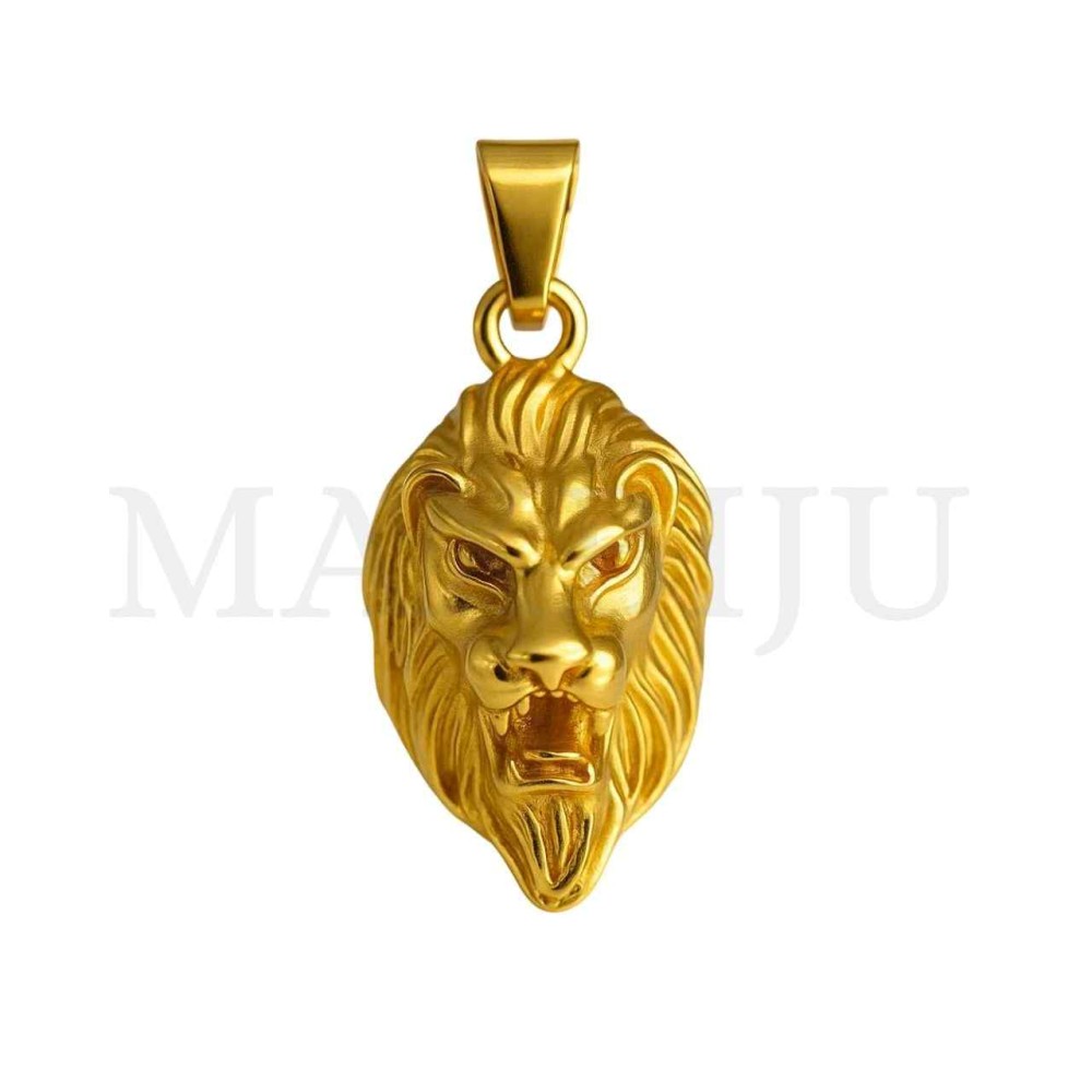 Stainless Steel Lion Pendant 25x45mm