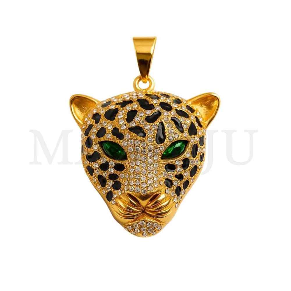 Stainless Steel Tiger Pendant 53x59mm