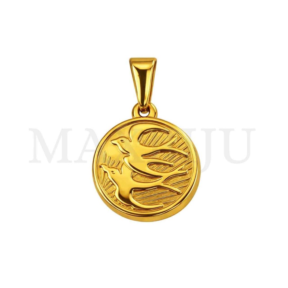 Stainless Steel Dove Pendant 16mm