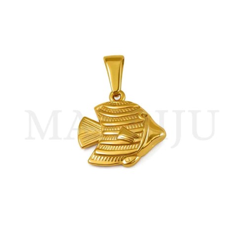 Stainless Steel Fish Pendant 17x16mm