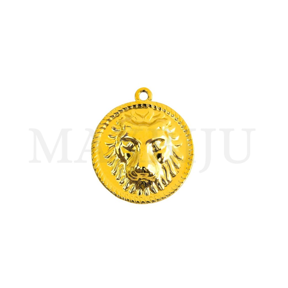 Stainless Steel Lion Pendant 21mm.