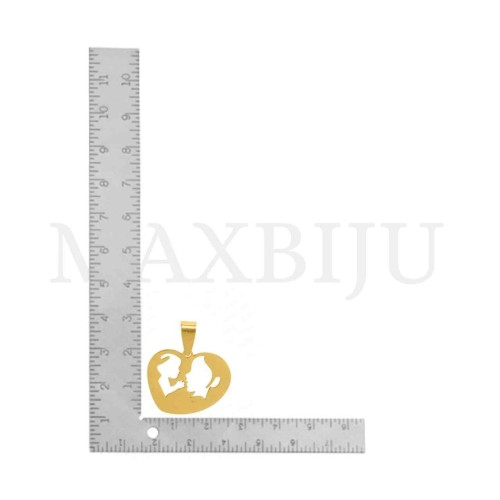 Stainless Steel Pendant - Mom and Child 25x20mm